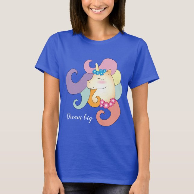 Unicorn Dream Grosses, elegantes und lustiges T-Shirt (Vorderseite)