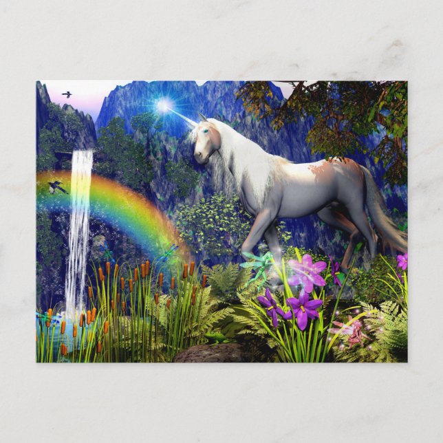 Unicorn Dream Postcard by DreamFlame 5D Postkarte (Vorderseite)