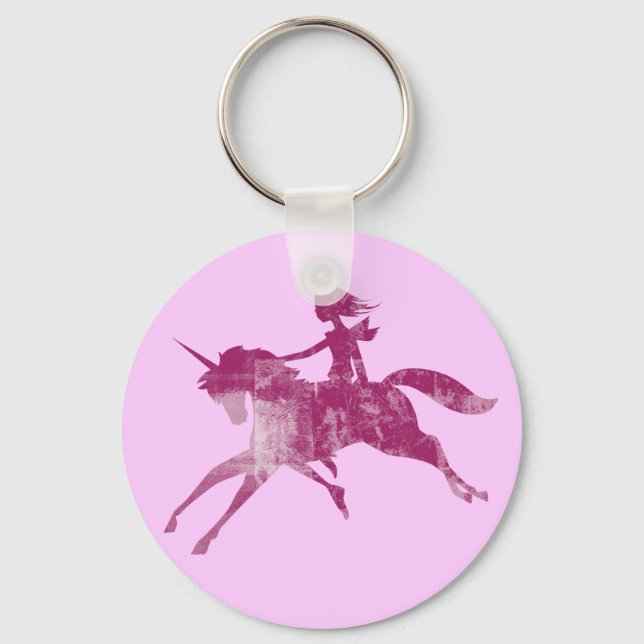 Unicorn Dream Rider Schlüsselanhänger (Vorderseite)