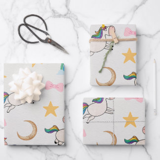 Unicorn Dreams Geschenkpapier Set