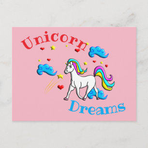 Unicorn Dreams Postkarte