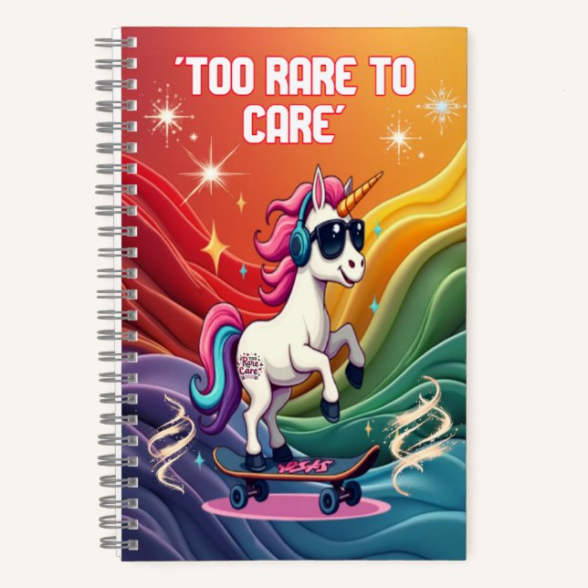 Unicorn Dreams Spiral Notebook Notizbuch (Vorderseite)