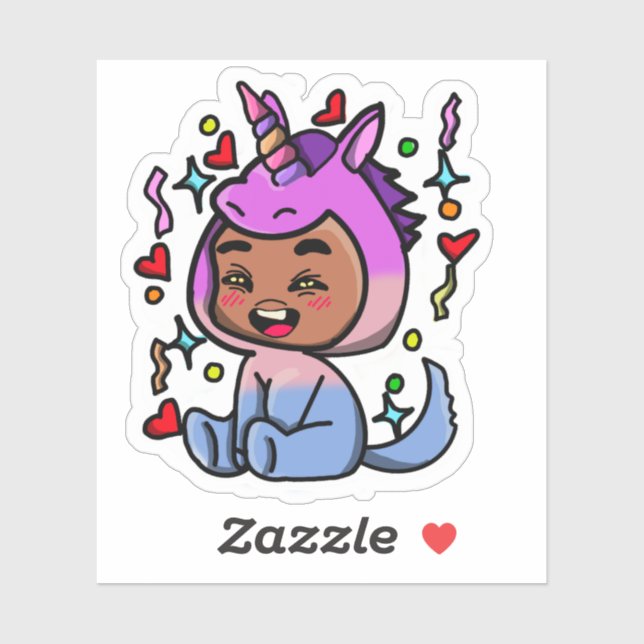 Unicorn Dress-up sticker (Blatt)