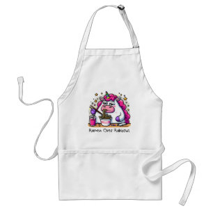 Unicorn Eating Ramen Schürze