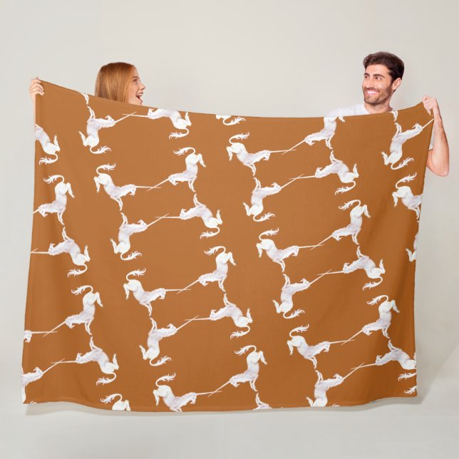 Unicorn – Einhorn – Unicorns – Einhörner Fleecedecke (Beispiel)