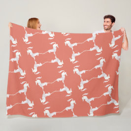 Unicorn – Einhorn – Unicorns – Einhörner Fleecedecke