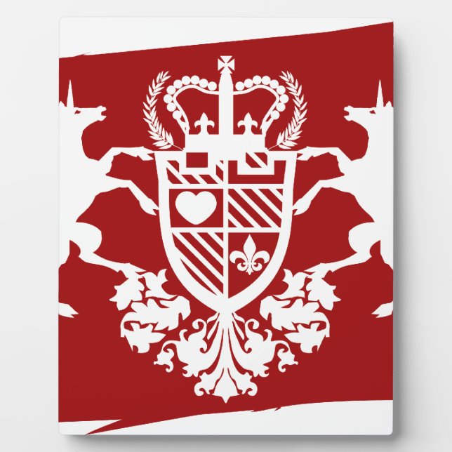 Unicorn_Emblem Fotoplatte (Vorderseite)