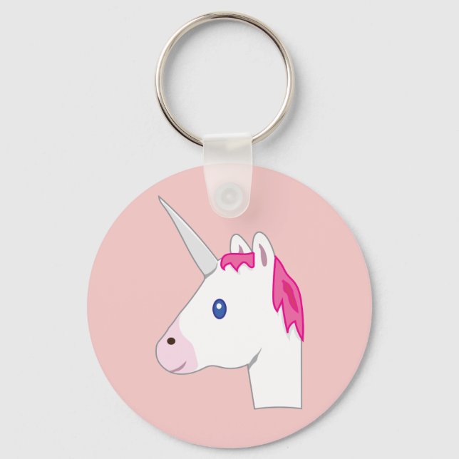 Unicorn emoji schlüsselanhänger (Vorderseite)