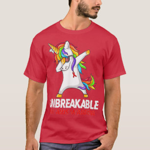 Unicorn entblößt unzerbrechliche Hiv Aids-Kriegeri T-Shirt
