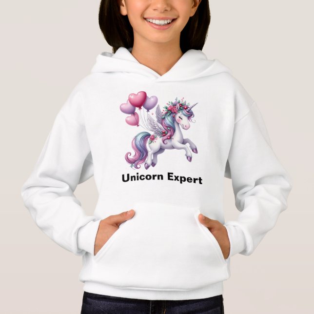 Unicorn-Experte Hoodie (Vorderseite)