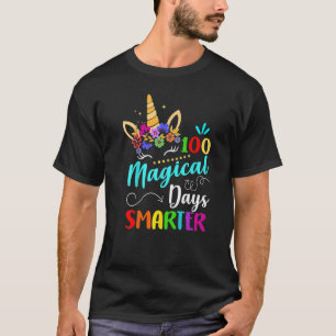Unicorn Face Costume 100 Magical Days Smarter T-Shirt