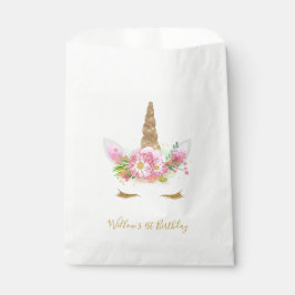 Unicorn Face Favor Bag Geschenktütchen