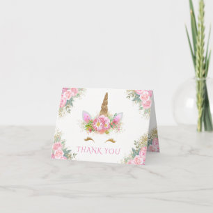 Unicorn Face Happy Unicorn Danke Karten