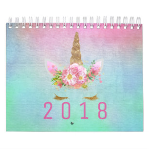 Unicorn Face Horn Glitzer Rosa Ristorante La Lanch Kalender