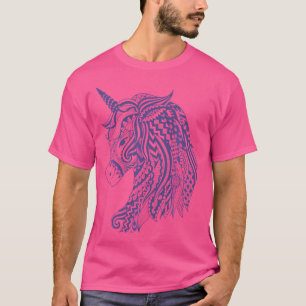 Unicorn-Face-Tribal-Unicorn T-Shirt