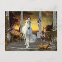 Unicorn Fairy Fantasy Deer Landschaft