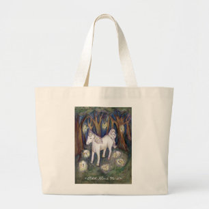 Unicorn Fairy Personalisiert Name Custom Tote Bag Jumbo Stoffbeutel