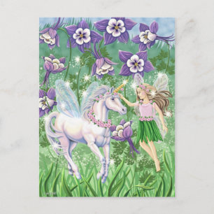 Unicorn Fairy Postkarte