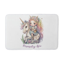 Unicorn Fairy Princess Rainbow Colors Personalisie