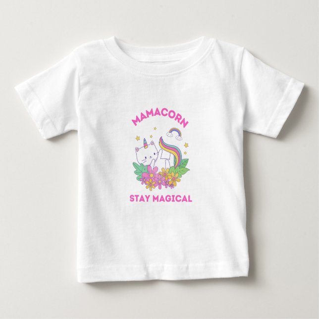 Unicorn Fan Club Baby T-shirt (Vorderseite)