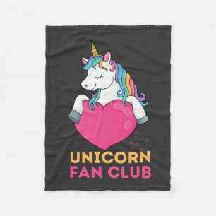 Unicorn Fan Club Kinder Fleecedecke