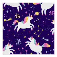 Unicorn Fan Club Muster Niedlich