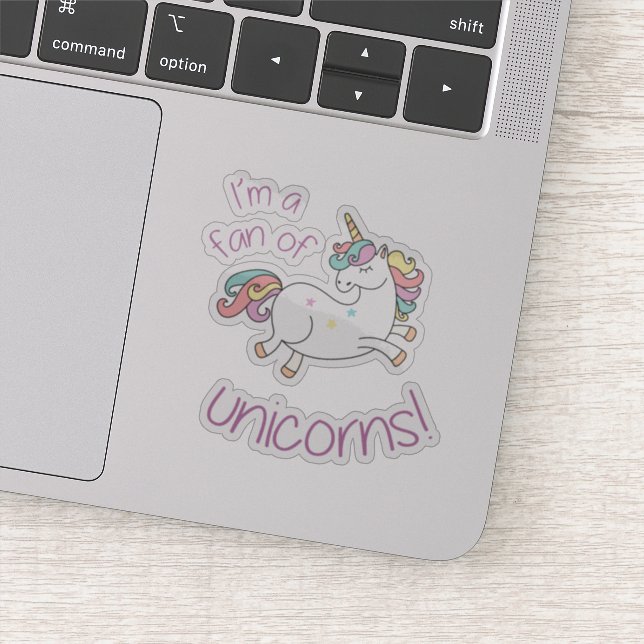 Unicorn Fan Sticker (Detail)