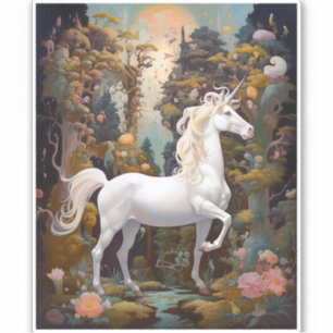 Unicorn Fantasy Art Aufkleber