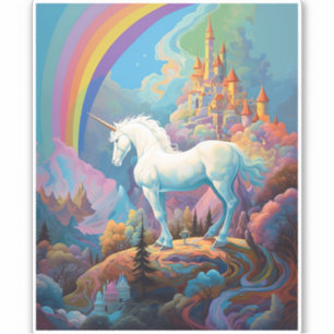 Unicorn Fantasy Art Aufkleber