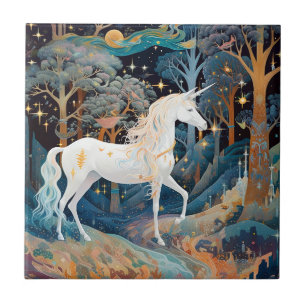 Unicorn Fantasy Art Fliese