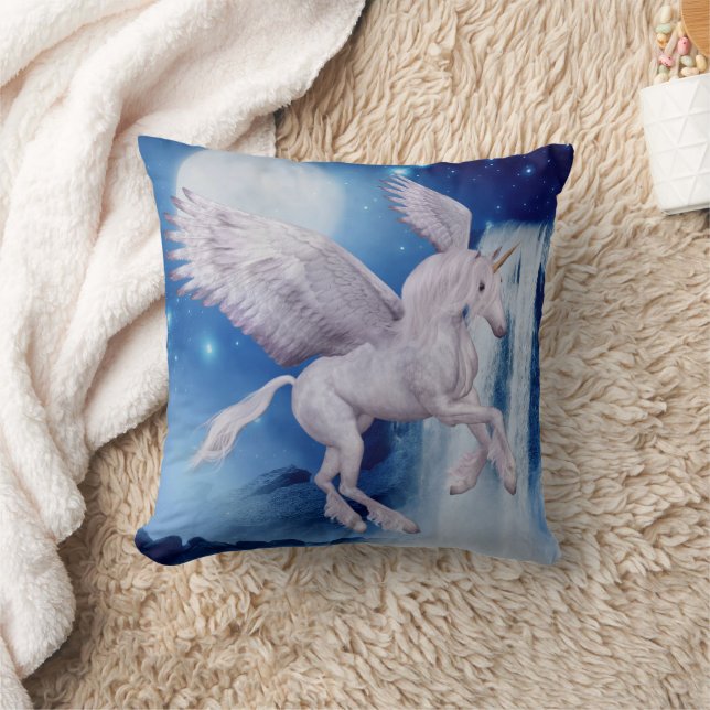 Unicorn Fantasy Art Kissen (Decke)
