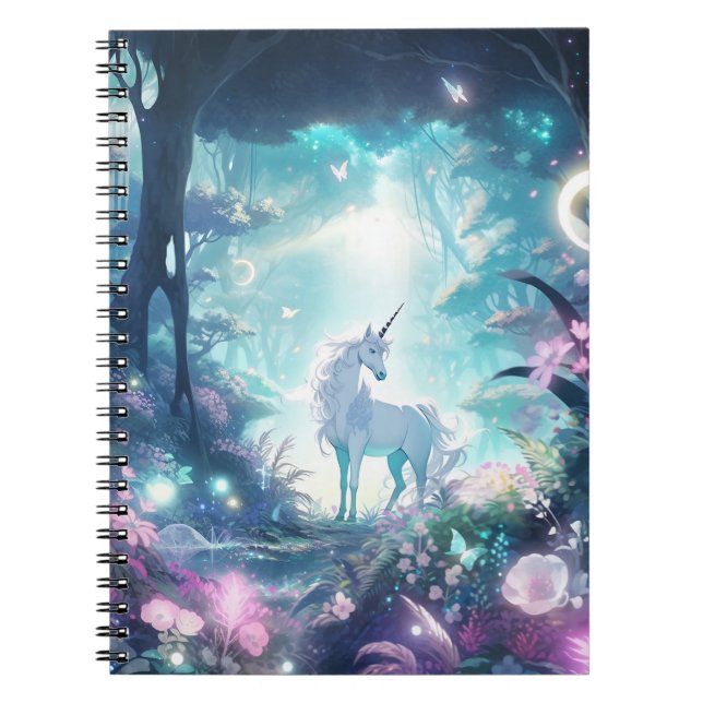 Unicorn Fantasy Art Notizblock (Vorderseite)