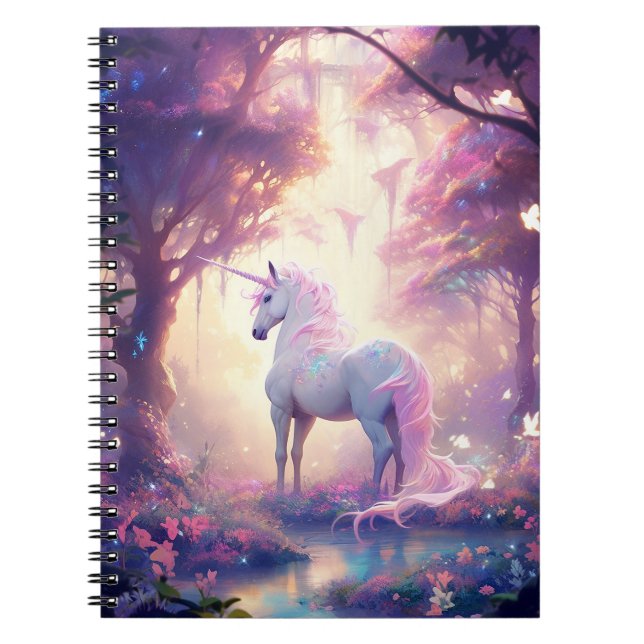 Unicorn Fantasy Art Notizblock (Vorderseite)