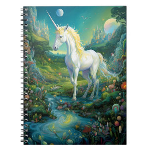 Unicorn Fantasy Art Notizblock