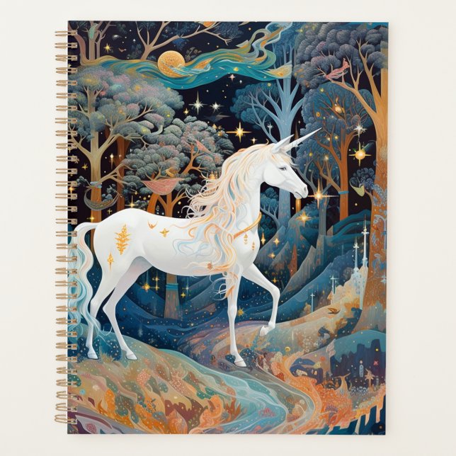 Unicorn Fantasy Art Planer (Vorderseite)