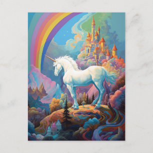 Unicorn Fantasy Art Postkarte