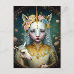 Unicorn Fantasy Art Postkarte