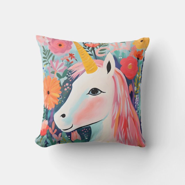 Unicorn Fantasy: Dream Big Kissen (Vorderseite)