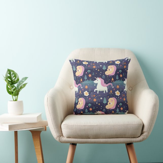 Unicorn Fantasy Pattern Kissen (Stuhl )