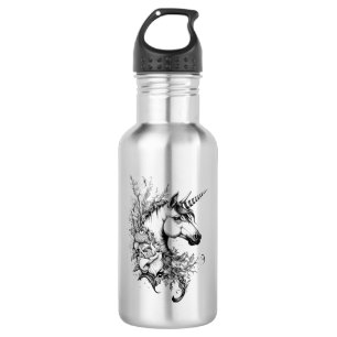 Unicorn Fantasy Wild Animal Illustration Kunst, Di Edelstahlflasche