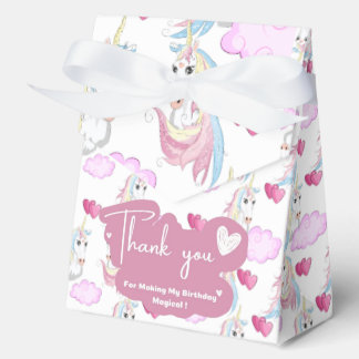 Unicorn Favor Box Geschenkschachtel