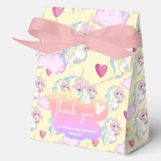 Unicorn Favor Box Geschenkschachtel
