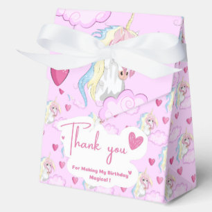 Unicorn Favor Box Geschenkschachtel