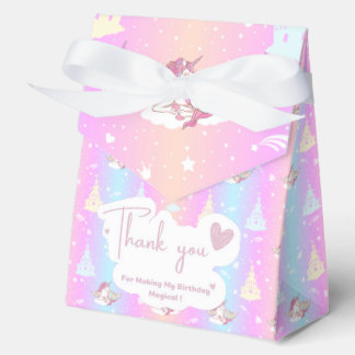 Unicorn Favor Box Geschenkschachtel