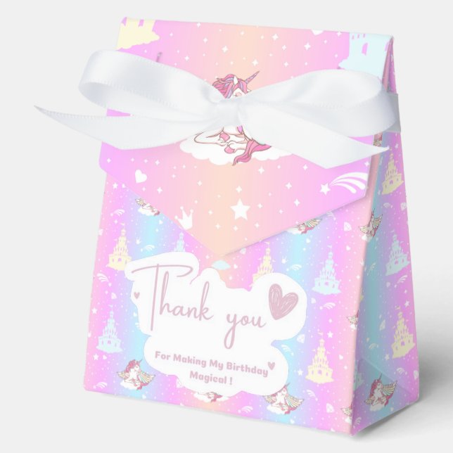 Unicorn Favor Box Geschenkschachtel (Vorderseite)