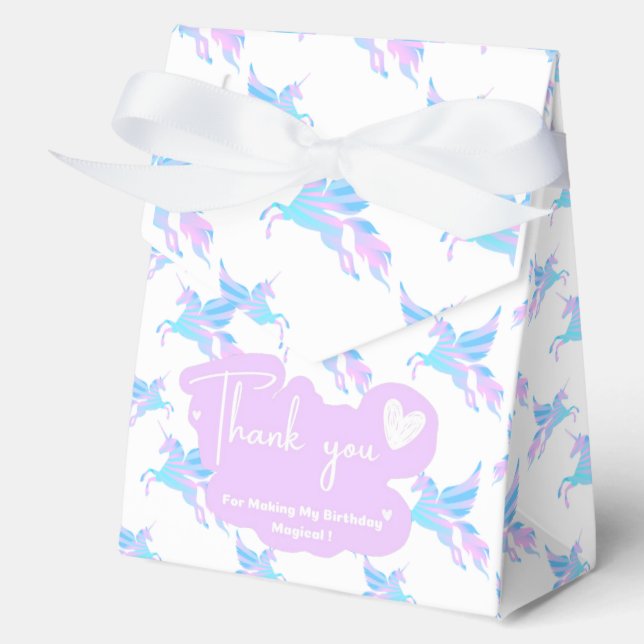 Unicorn Favor Box Geschenkschachtel (Vorderseite)