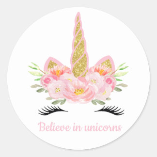 Unicorn Favor Tags Aufkleber