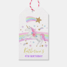 Unicorn favorit tag unicorn Geschenkmarke Regenbog