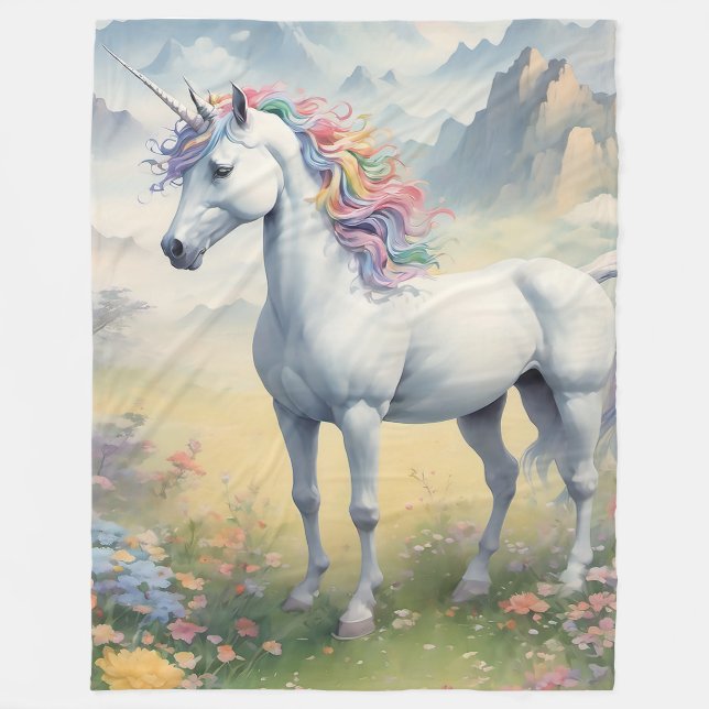 Unicorn Fleece Blanket (Vorderseite)