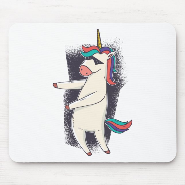 Unicorn Floss Dance Mousepad (Vorne)